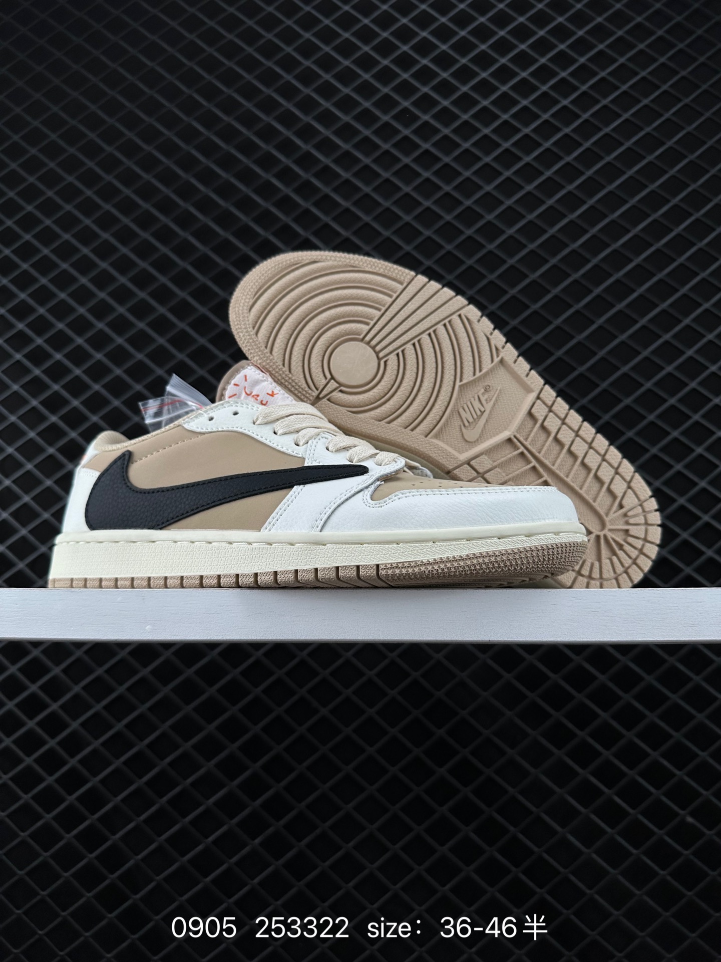 fragment design x Travis Scott x Nike Air Jordan 1 Low OG SP”Black/Green Toe“